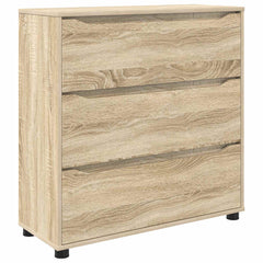 vidaXL Storage Cabinet 80 x 31 x 81 cm Engineered Wood Sonoma Oak 2