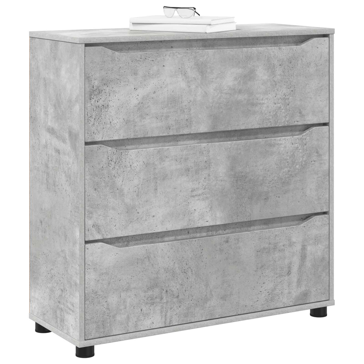 Storage Cabinet Engineered Wood Concrete Grey, image 3