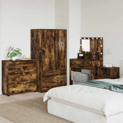 vidaXL Storage Cabinet 80 x 31 x 81 cm Engineered Wood Smoked Oak 1