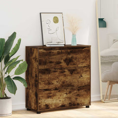 vidaXL Storage Cabinet 80 x 31 x 81 cm Engineered Wood Smoked Oak 6