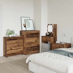 vidaXL Storage Cabinet 80 x 31 x 81 cm Engineered Wood Old Wood 4