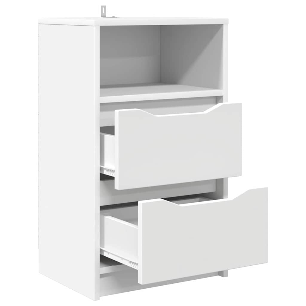 vidaXL Bedside Tables 2 pcs White 40 x 30 x 467 cm Engineered Wood 5