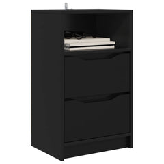 vidaXL Bedside Table Black 40 x 30 x 467 cm Engineered Wood 3