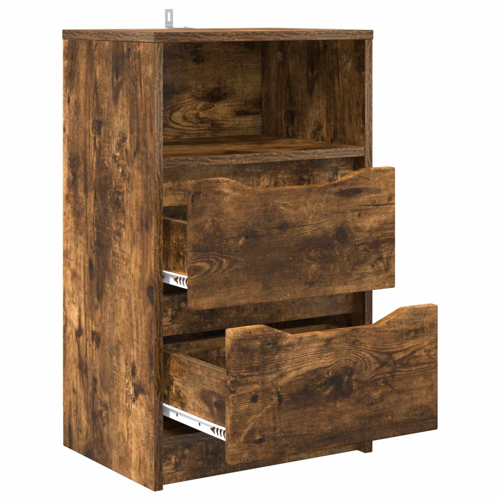 vidaXL Bedside Table Smoked Oak 40 x 30 x 467 cm Engineered Wood 5