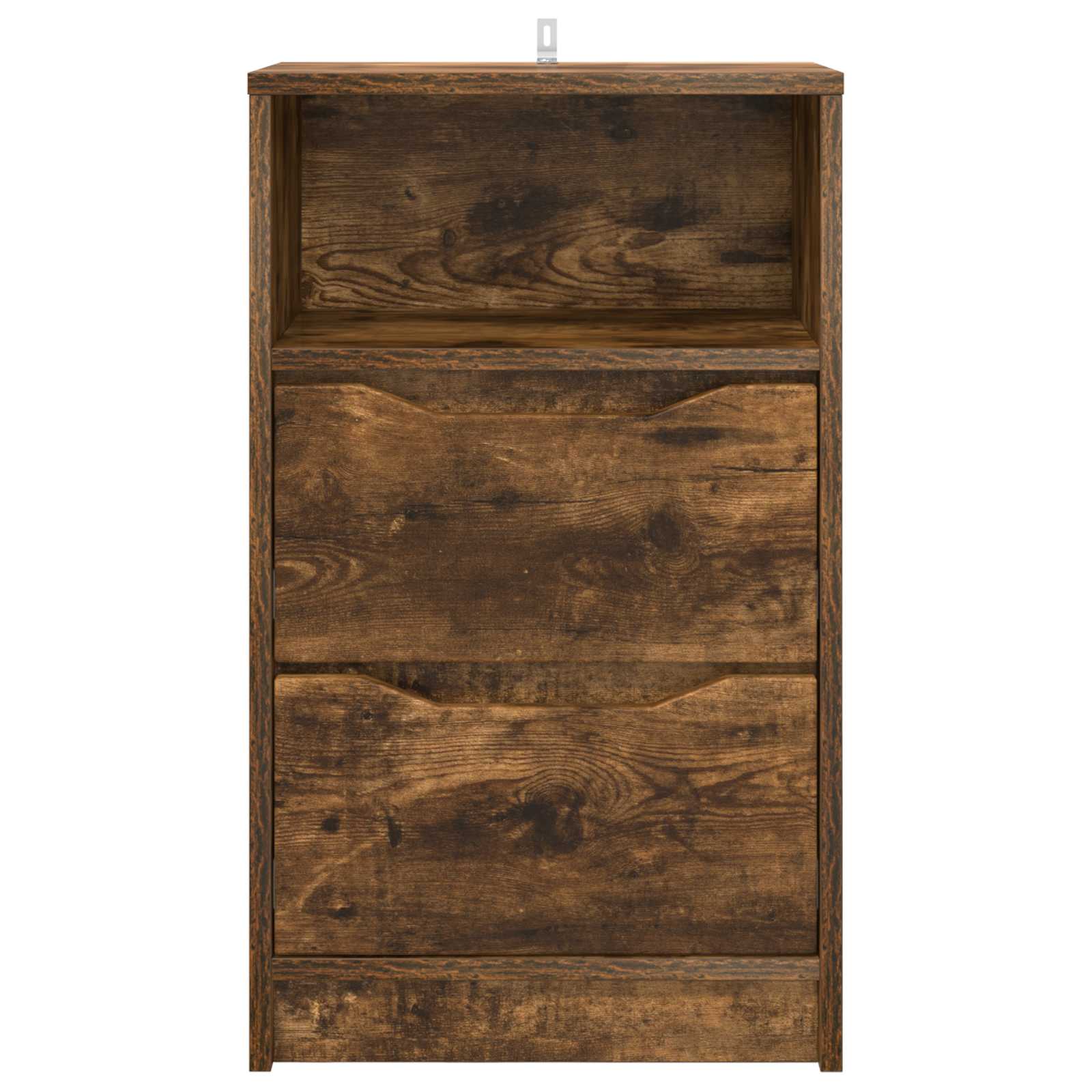 vidaXL Bedside Table Smoked Oak 40 x 30 x 467 cm Engineered Wood 6