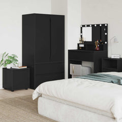Bathroom Cabinet 40.5 x 40 x 44 cm Engineered Wood Black