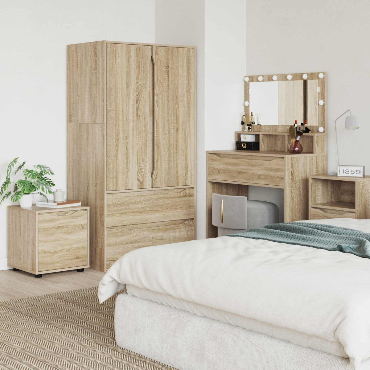 Bathroom Cabinet 40.5 x 40 x 44 cm Engineered Wood Sonoma oak