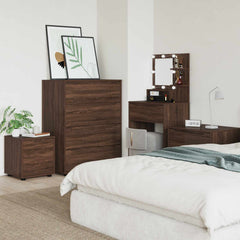 vidaXL Bathroom Cabinet 40.5 x 40 x 44 cm Engineered Wood Brown Oak 4