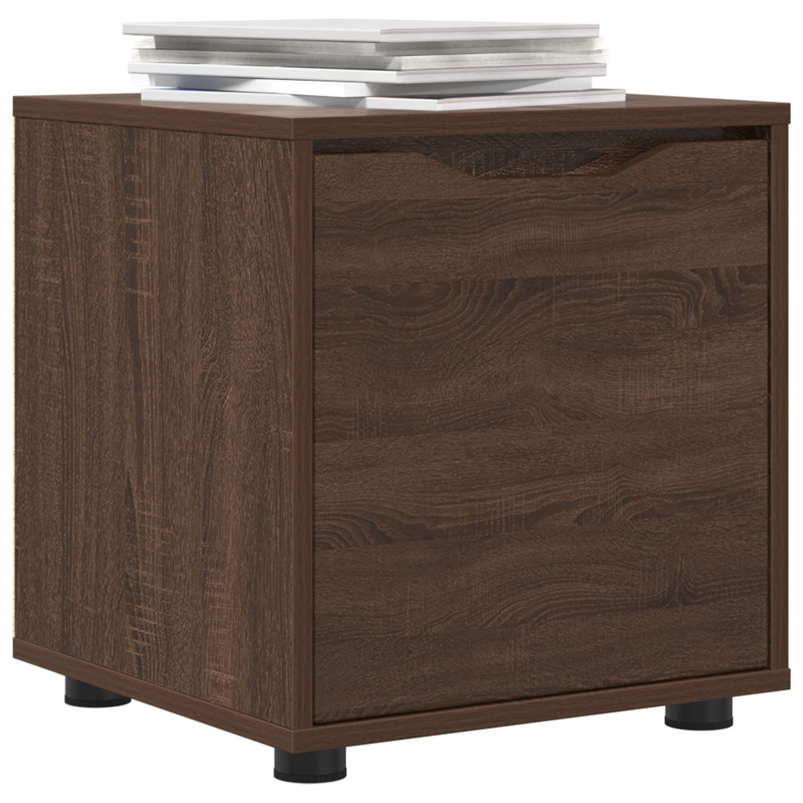 vidaXL Bathroom Cabinet 40.5 x 40 x 44 cm Engineered Wood Brown Oak 3
