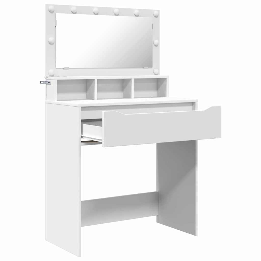 vidaXL Bedroom Dressing Tables White 80 x 39.6 x 135 cm 5