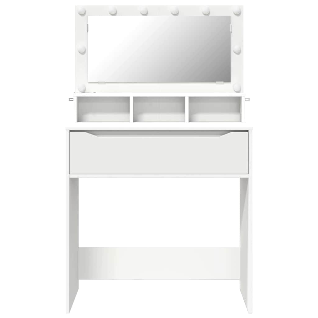 vidaXL Bedroom Dressing Tables White 80 x 39.6 x 135 cm 6