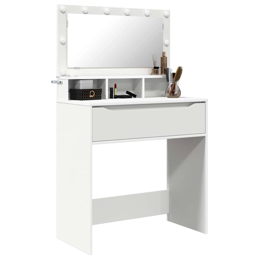 vidaXL Bedroom Dressing Tables White 80 x 39.6 x 135 cm 3