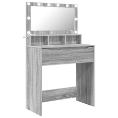 vidaXL Bedroom Dressing Tables Grey Sonoma 80 x 39.6 x 135 cm 2