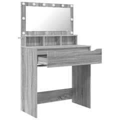 vidaXL Bedroom Dressing Tables Grey Sonoma 80 x 39.6 x 135 cm 5