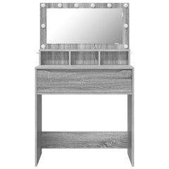 vidaXL Bedroom Dressing Tables Grey Sonoma 80 x 39.6 x 135 cm 6