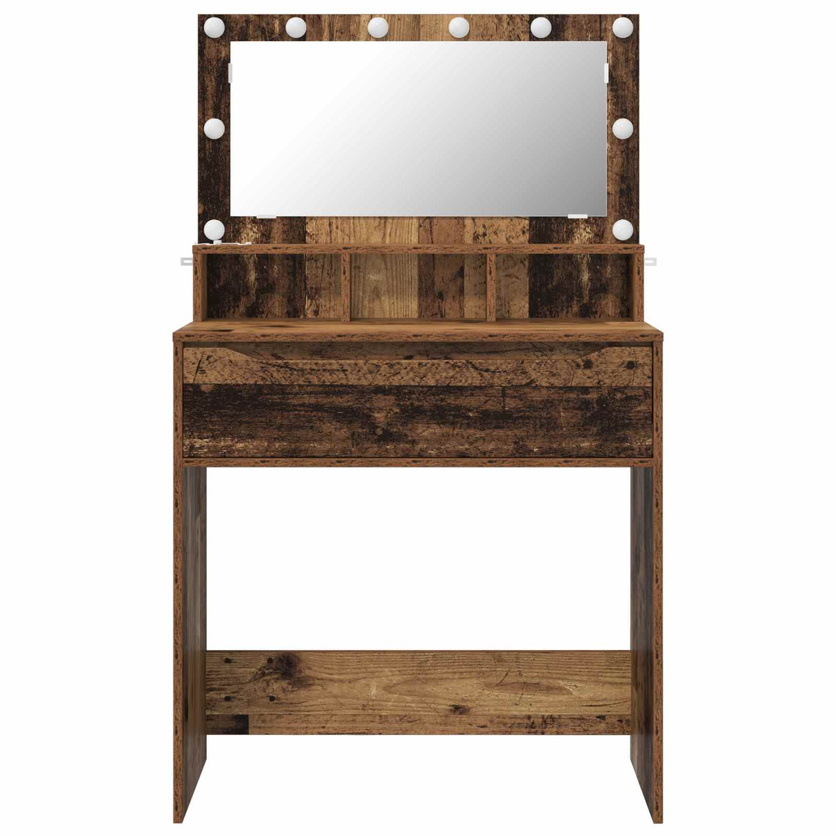 vidaXL Bedroom Dressing Tables Old Wood 80 x 39.6 x 135 cm 6