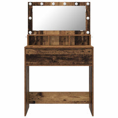 vidaXL Bedroom Dressing Tables Old Wood 80 x 39.6 x 135 cm 6