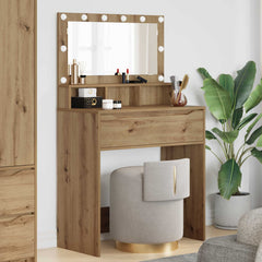 vidaXL Bedroom Dressing Tables Artisan Oak 80 x 39.6 x 135 cm 1