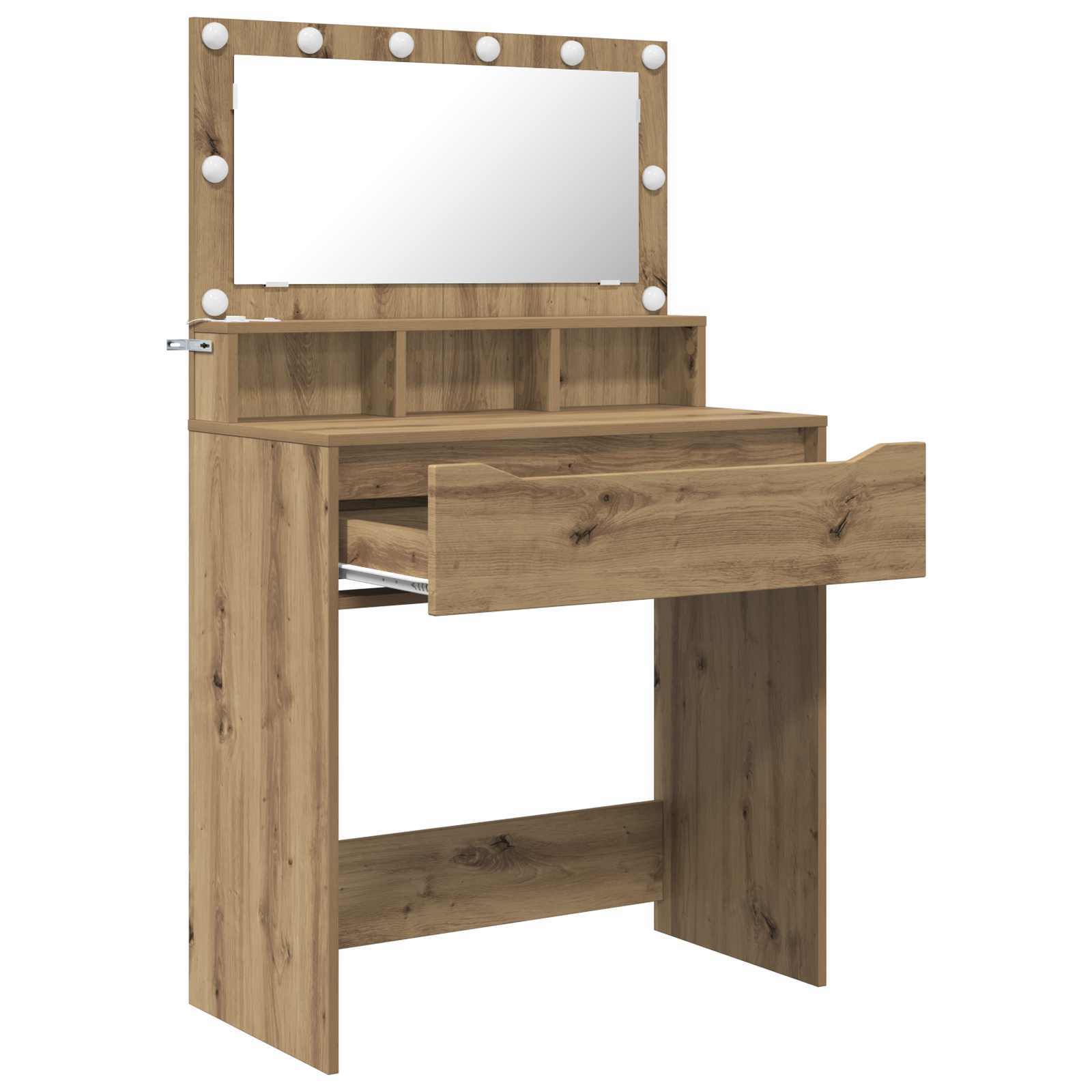 vidaXL Bedroom Dressing Tables Artisan Oak 80 x 39.6 x 135 cm 5