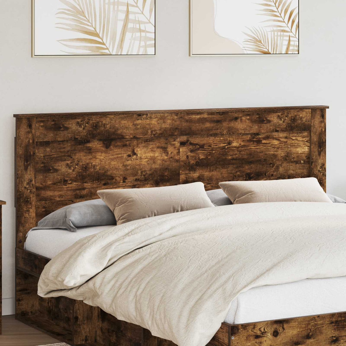vidaXL Headboard Engineered Wood Smoked oak