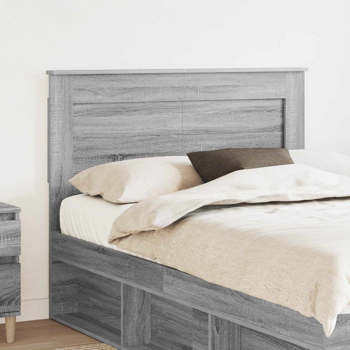 vidaXL Headboard Engineered Wood Grey sonoma