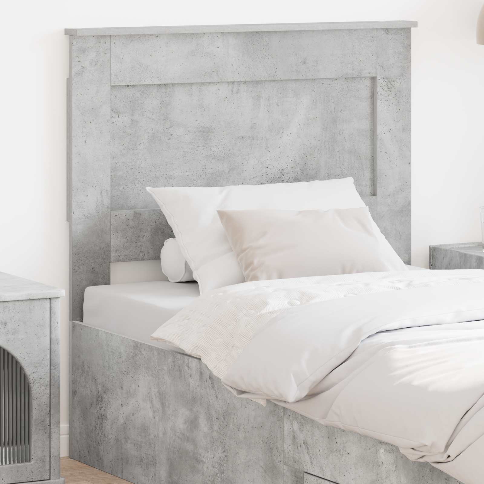 vidaXL Headboard Concrete Grey Engineered Wood 1
