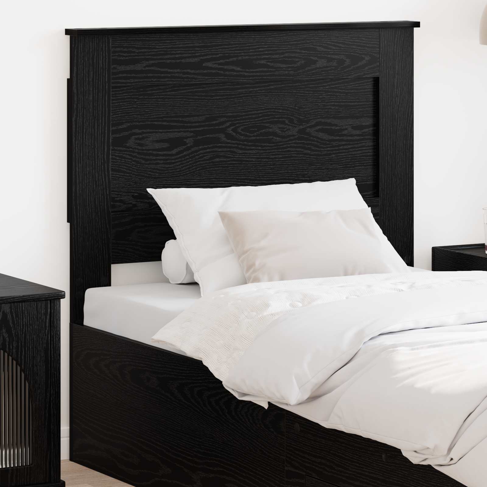 vidaXL Headboard Black Oak Engineered Wood 1