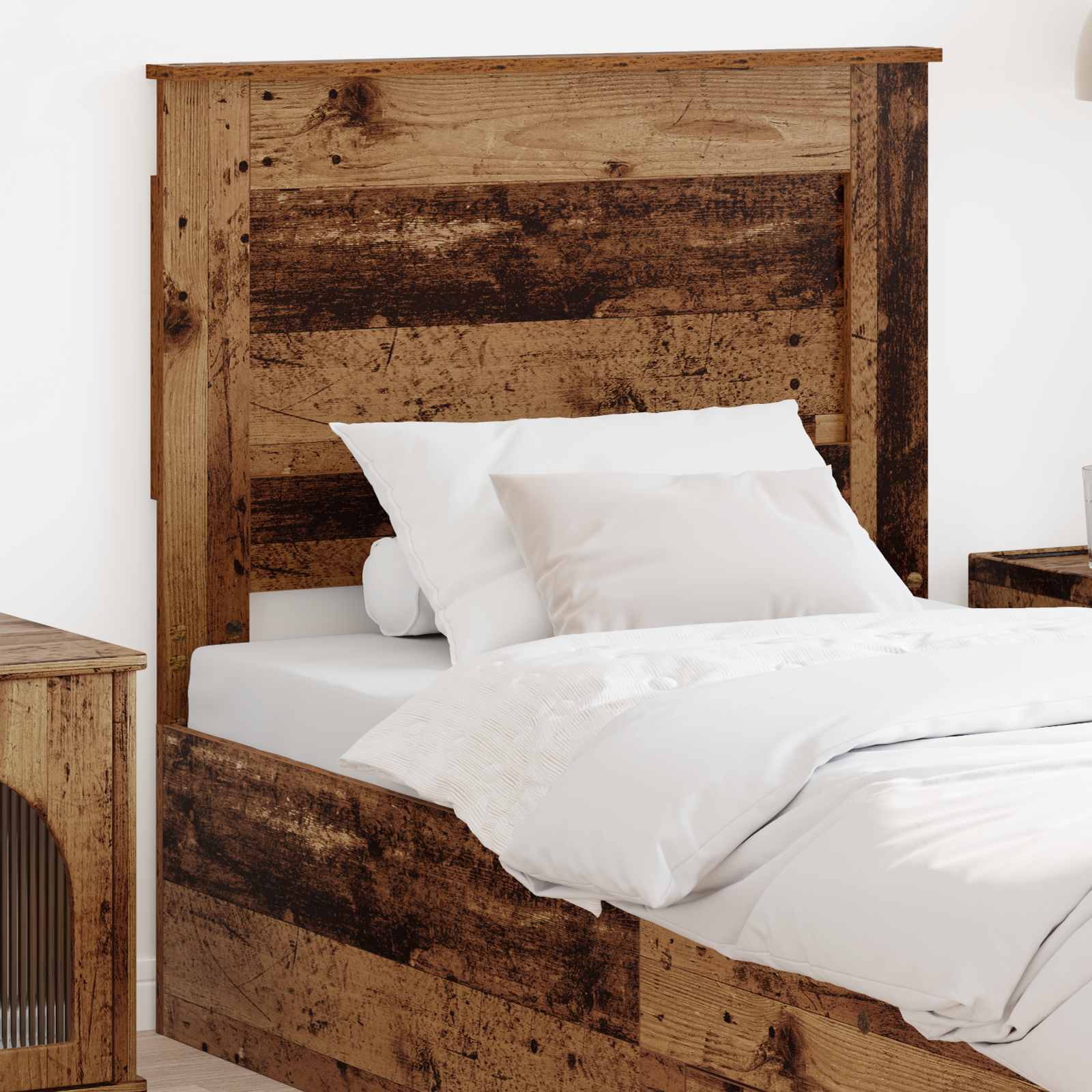 vidaXL Headboard Old Wood Engineered Wood 1