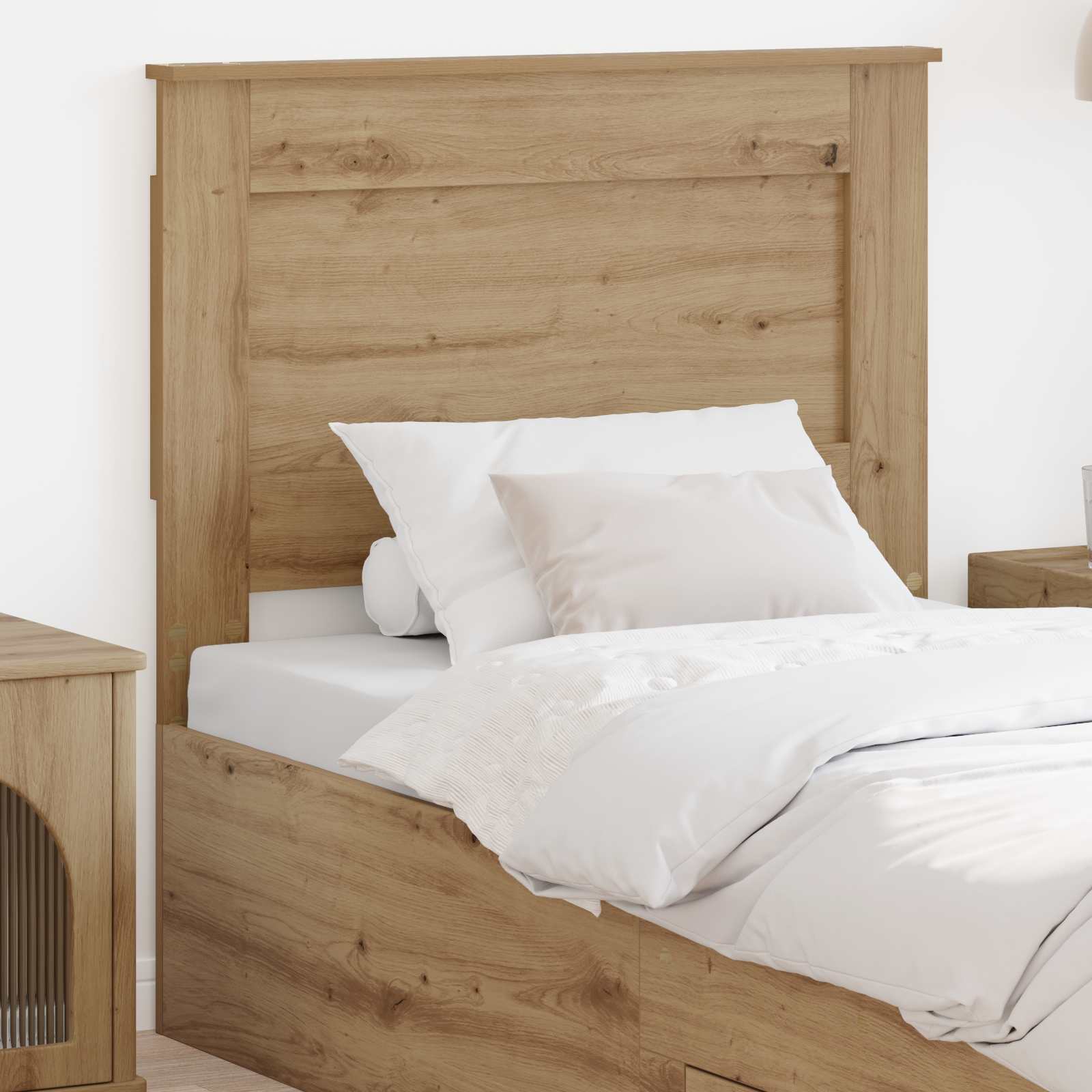 vidaXL Headboard Artisan Oak Engineered Wood 1