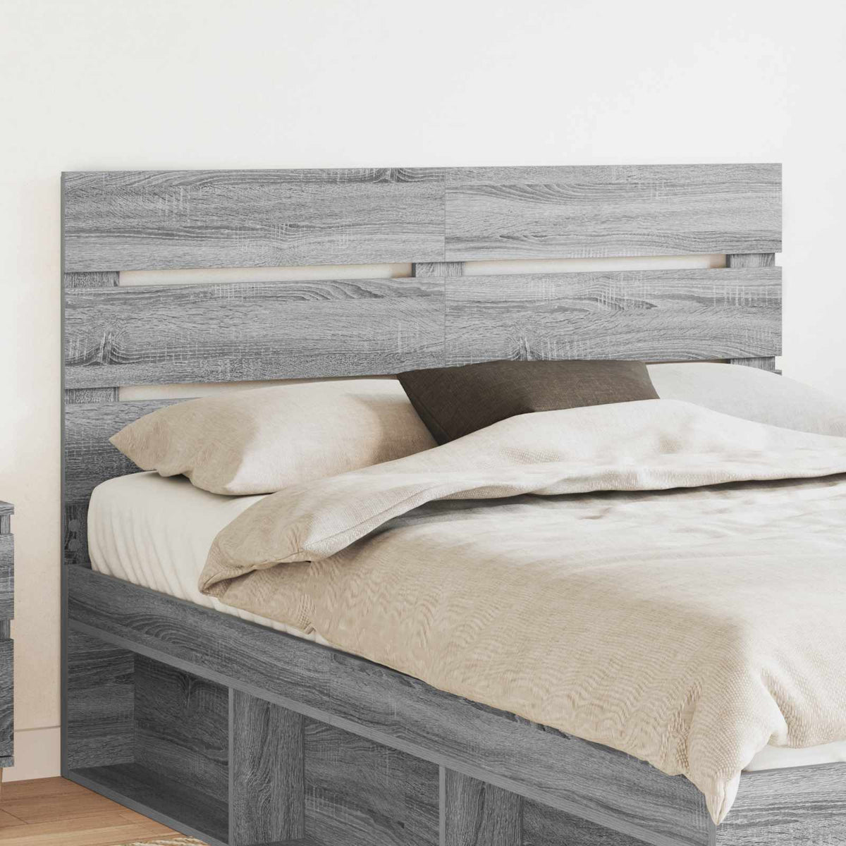 vidaXL Headboard Engineered Wood Grey sonoma