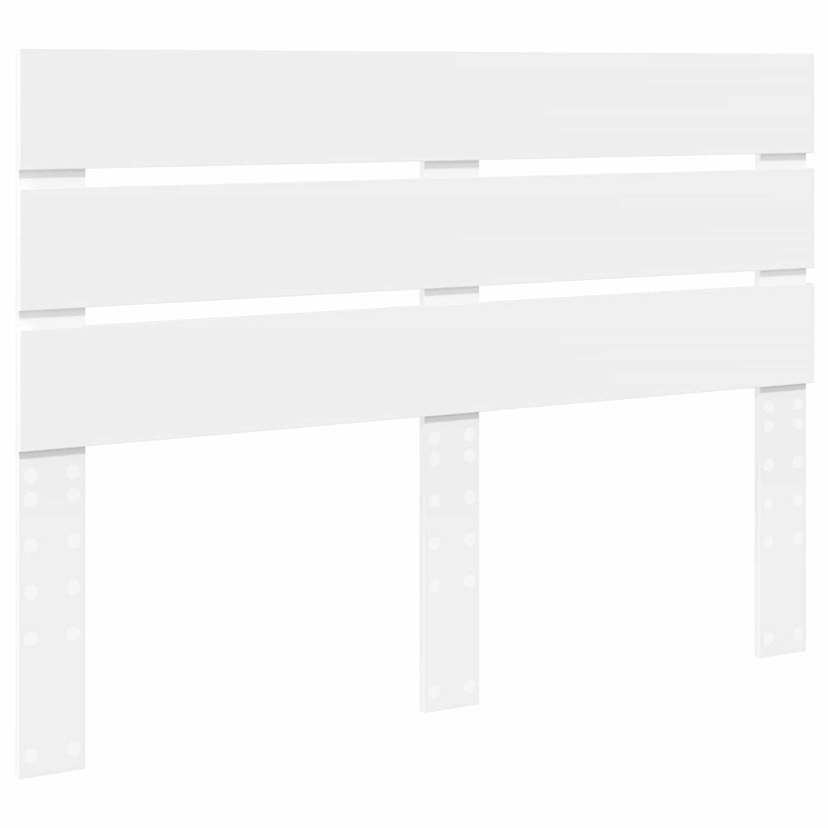 Headboard Engineered Wood White 140 cm