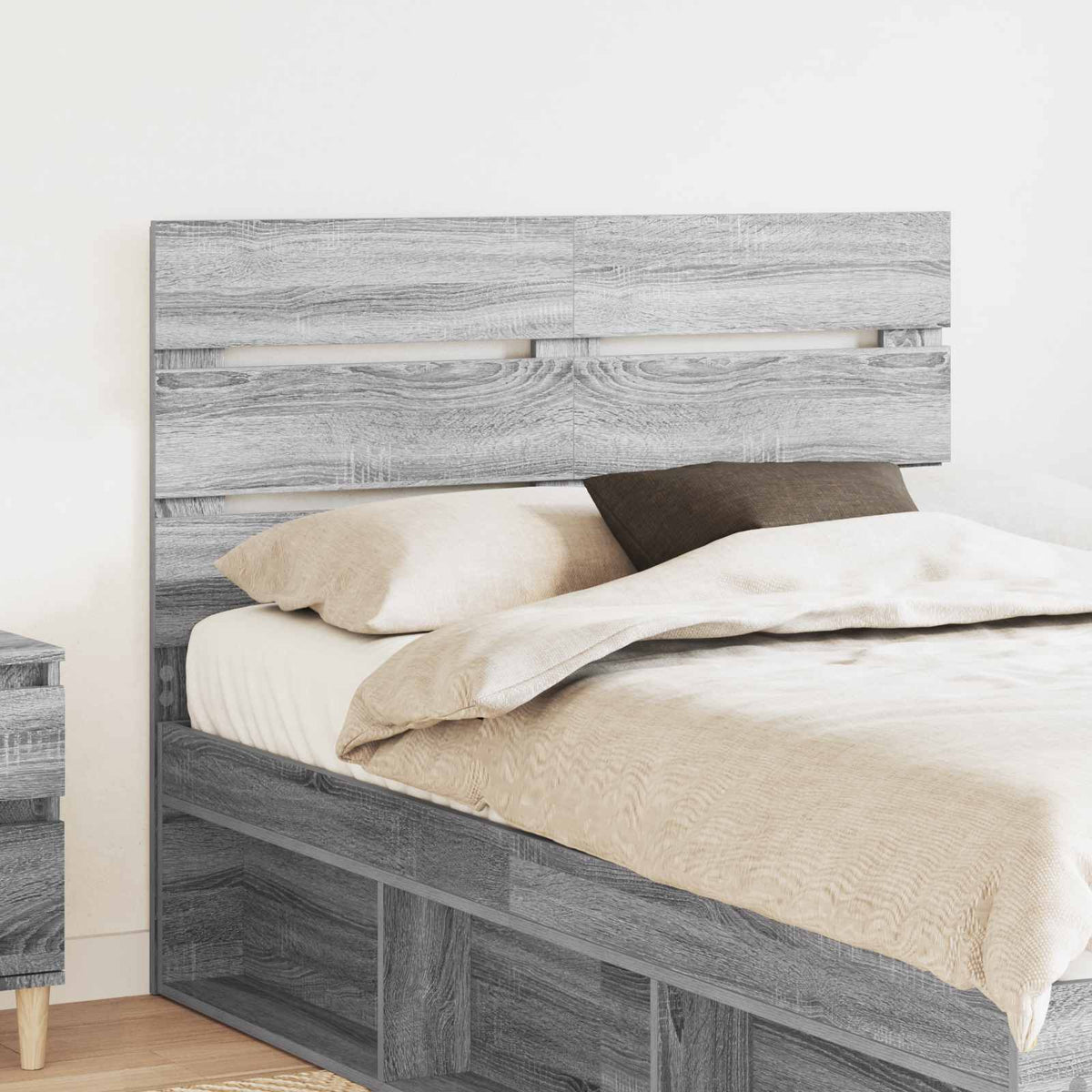vidaXL Headboard Engineered Wood Grey sonoma