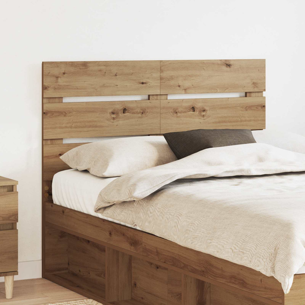vidaXL Headboard Engineered Wood Artisan oak