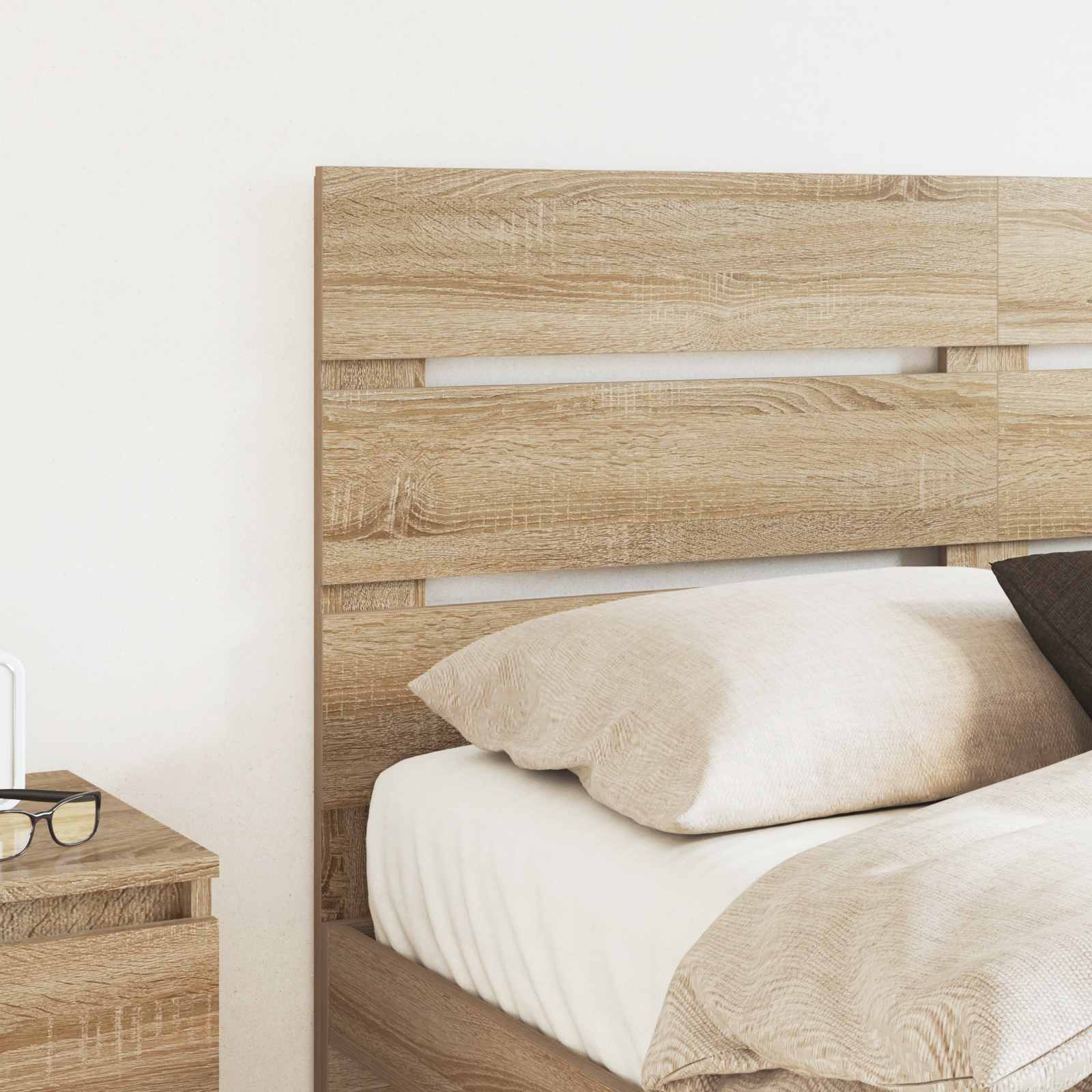 vidaXL Headboard Sonoma Oak Engineered Wood 3