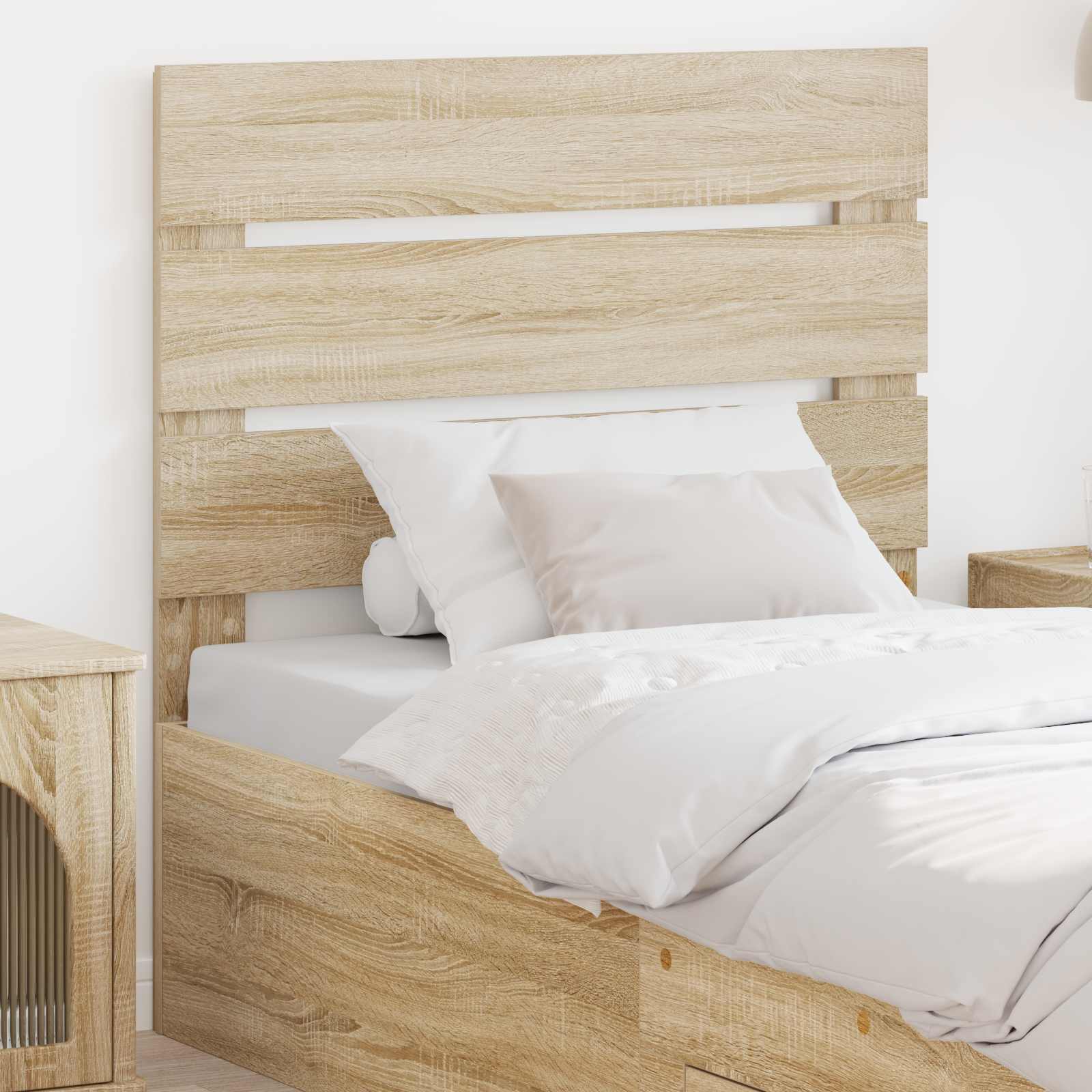 vidaXL Headboard Sonoma Oak Engineered Wood 1