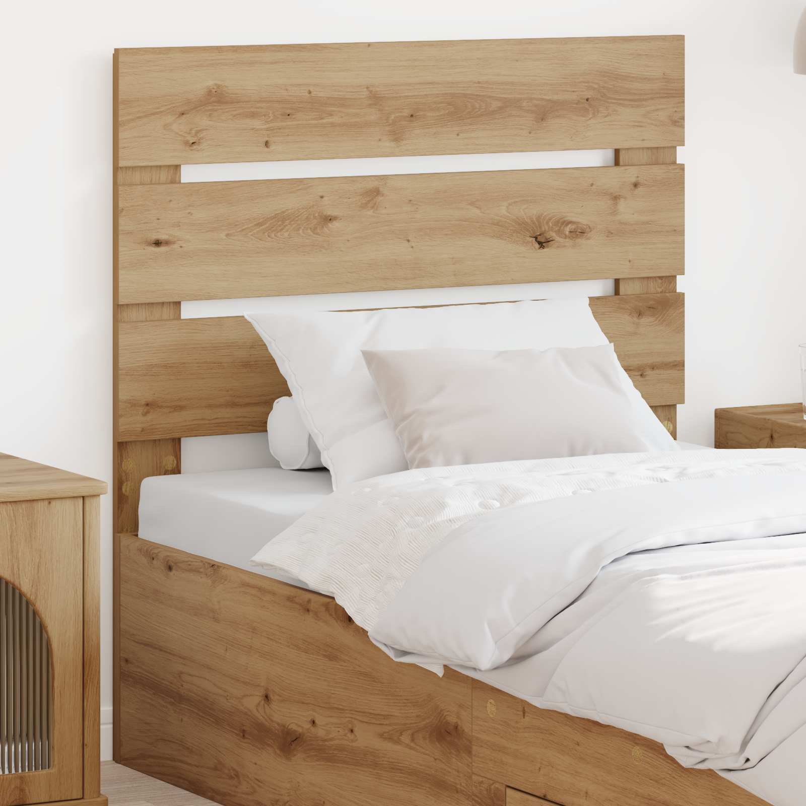 vidaXL Headboard Artisan Oak Engineered Wood 1