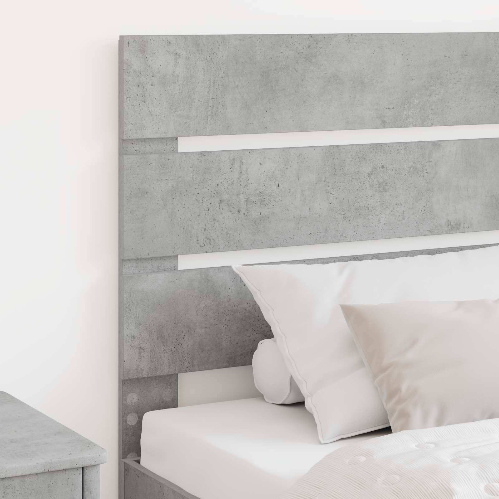 vidaXL Headboard Concrete Grey Engineered Wood 3