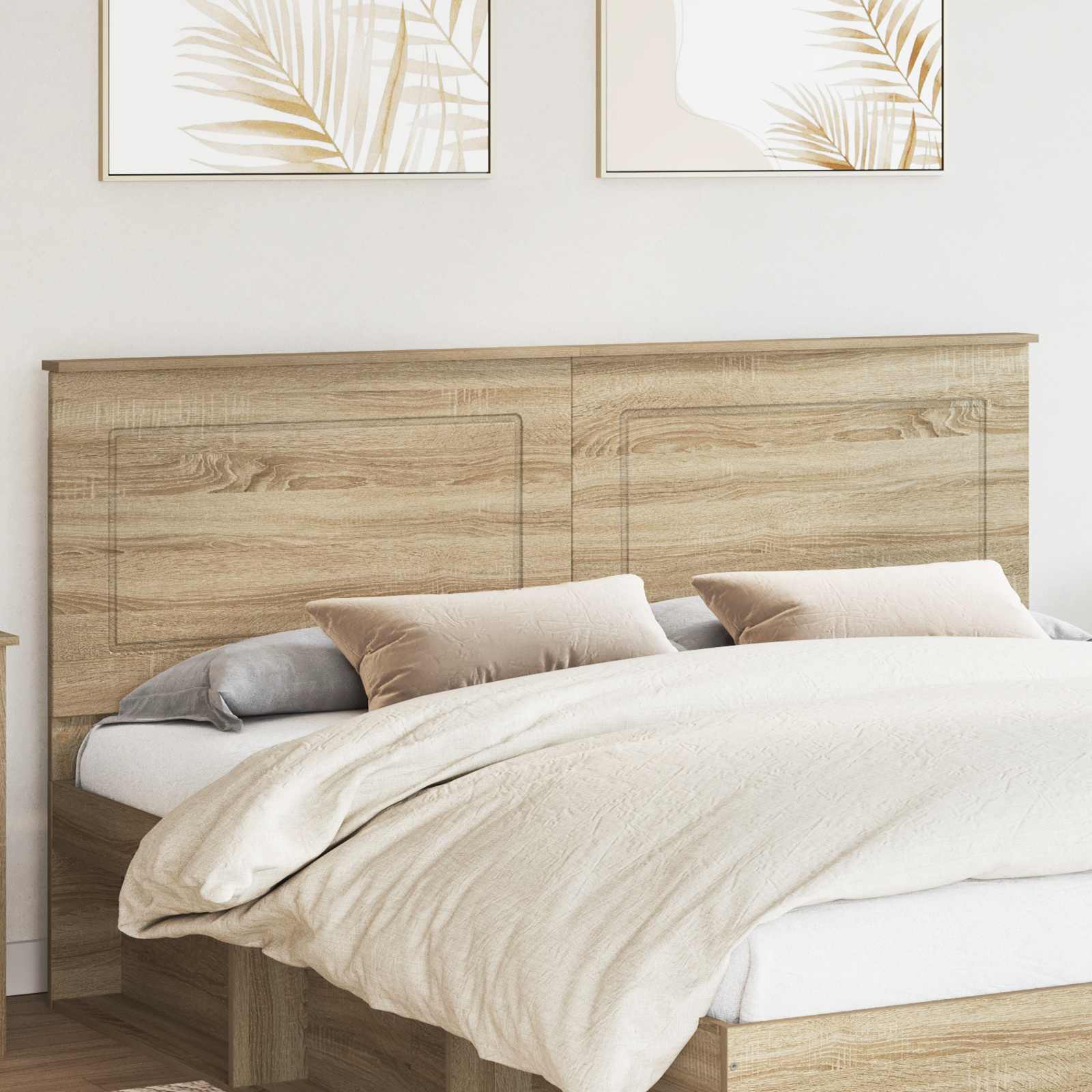 vidaXL Headboard Sonoma Oak 100 cm Engineered Wood 1