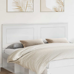 vidaXL Headboard Gloss White 100 cm Engineered Wood High Gloss White