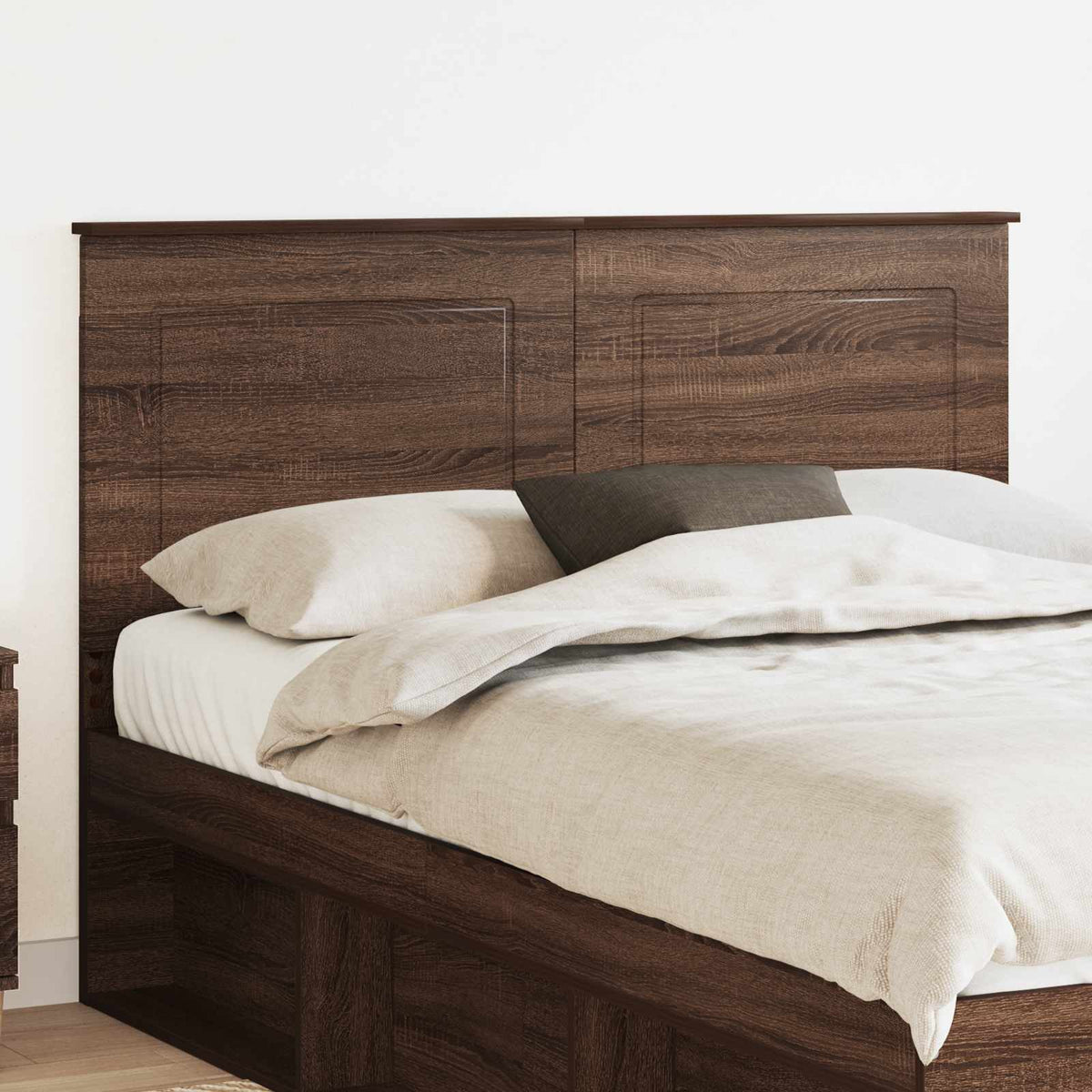 vidaXL Headboard 100 cm Engineered Wood Brown Oak