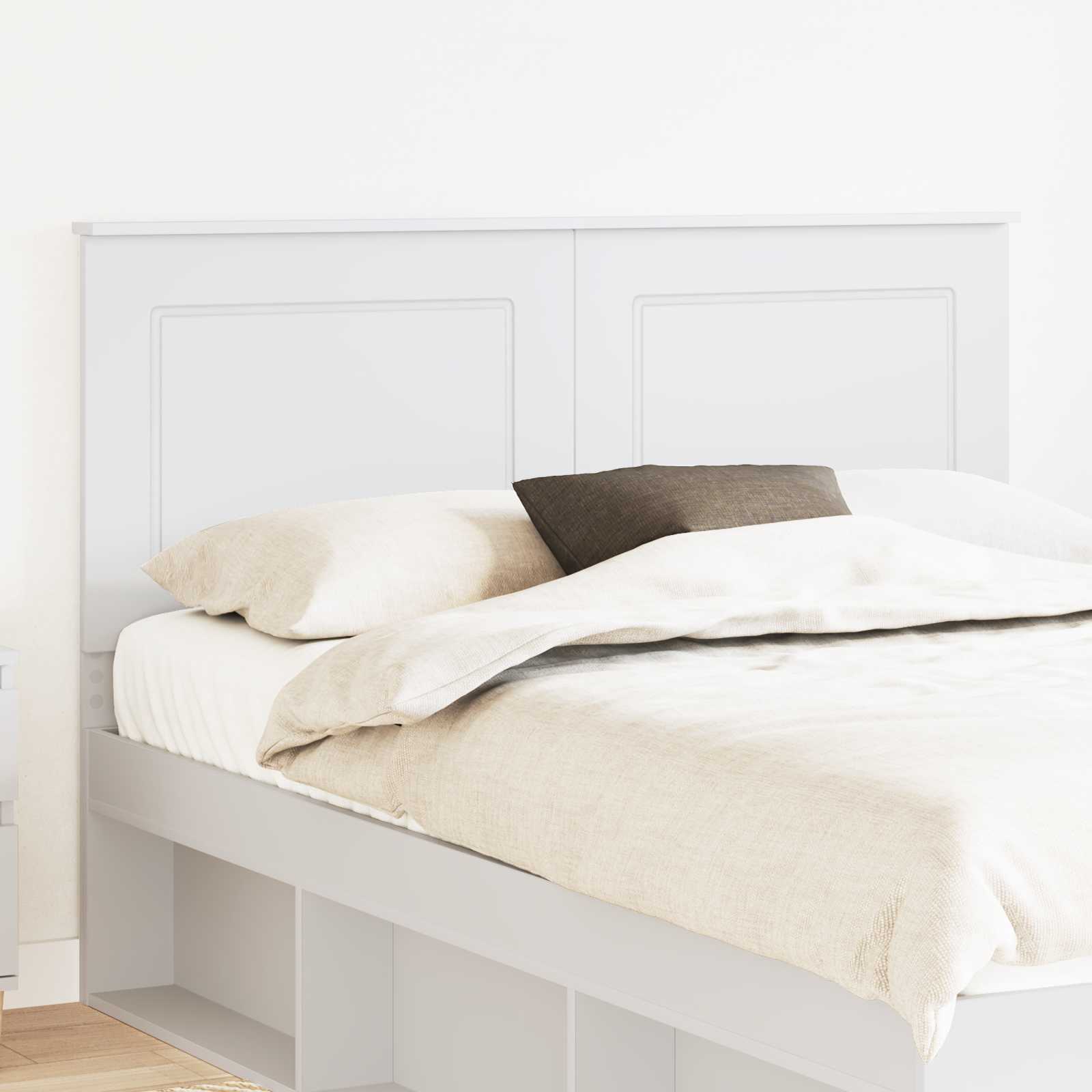 vidaXL Headboard White 100 cm Engineered Wood 1