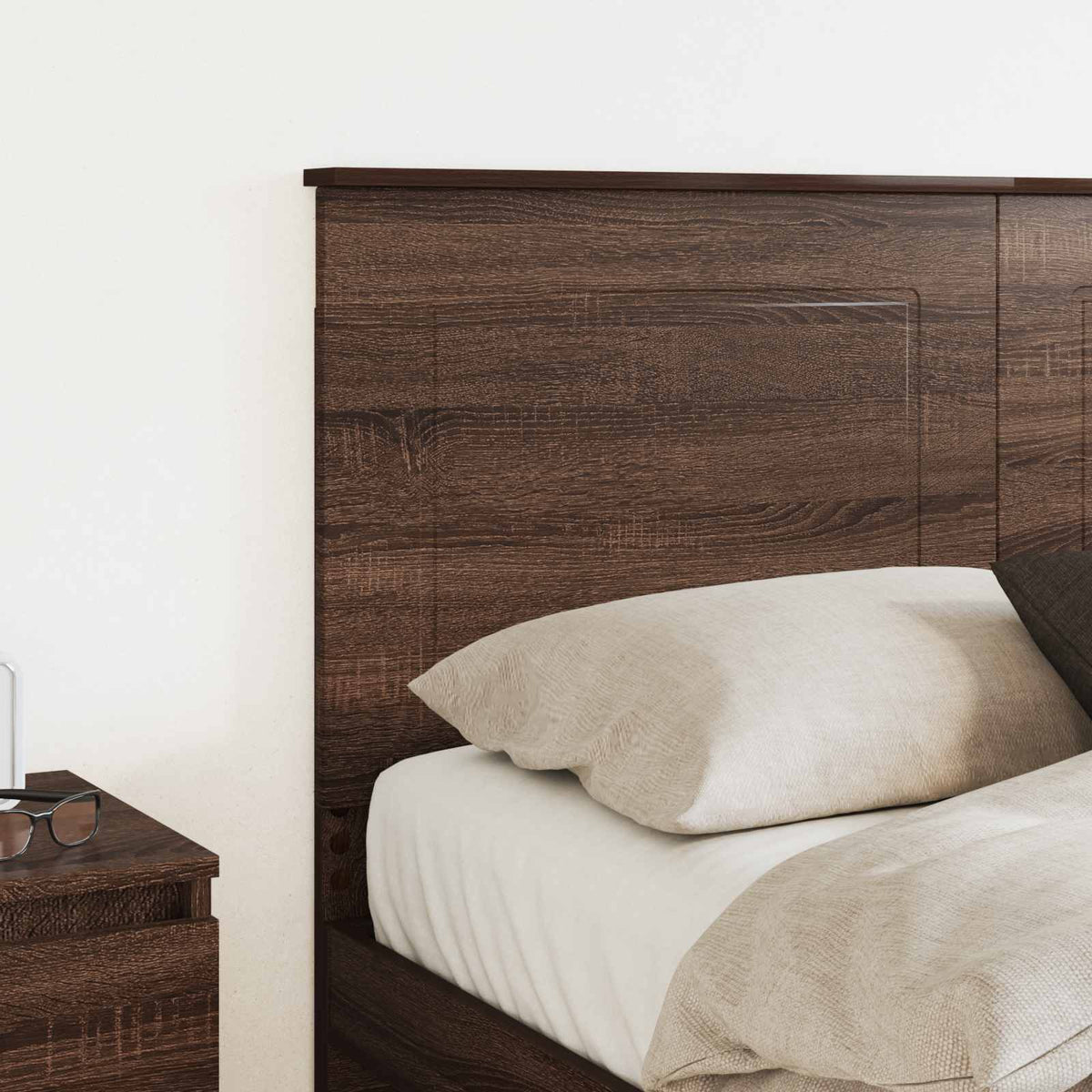 Headboard 100 cm Engineered Wood Brown oak 140 cm