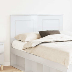 vidaXL Headboard Gloss White 100 cm Engineered Wood High Gloss White