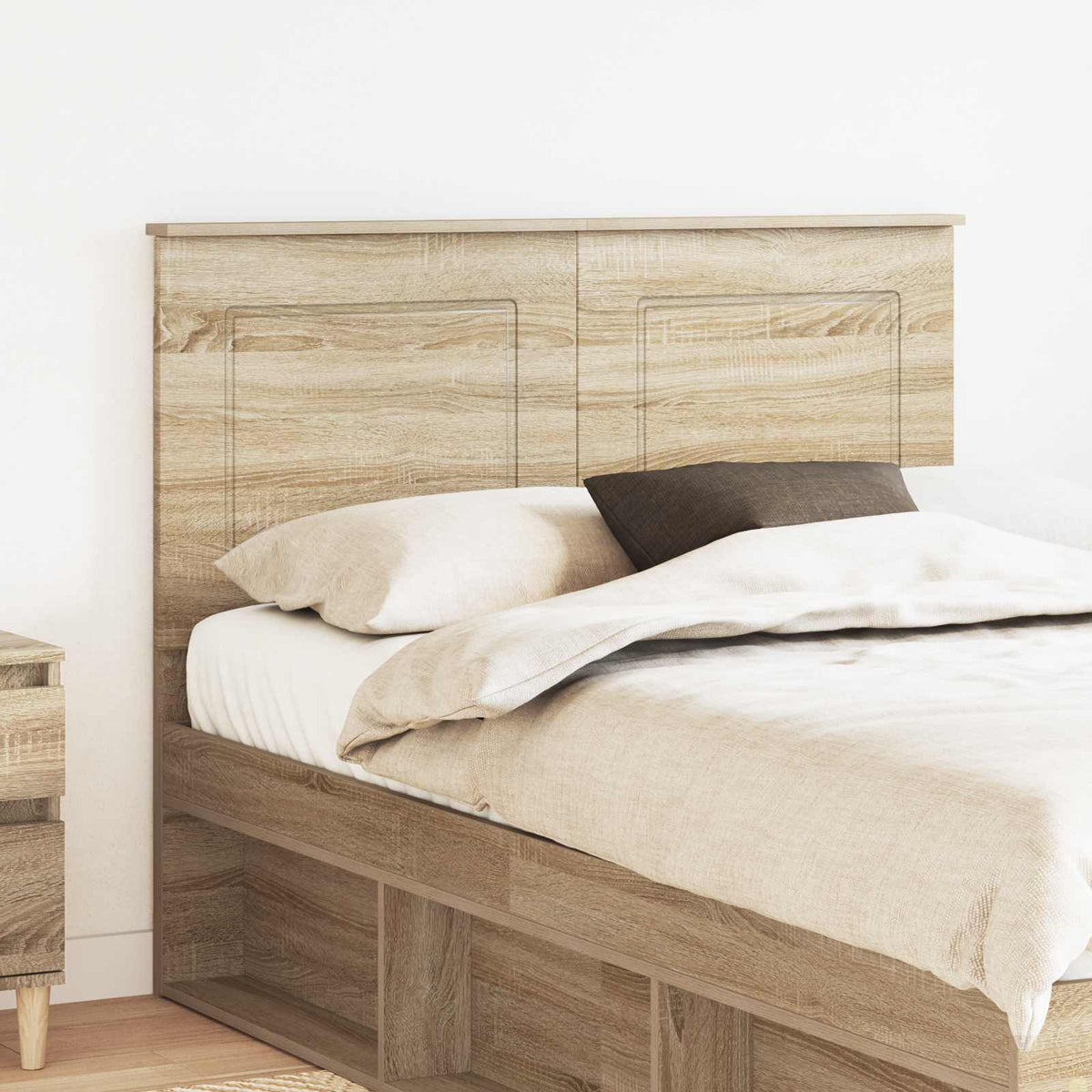 vidaXL Headboard 100 cm Engineered Wood Sonoma Oak