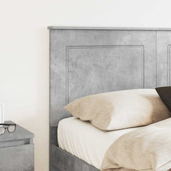 Headboard 100 cm Engineered Wood Concrete grey 120 cm