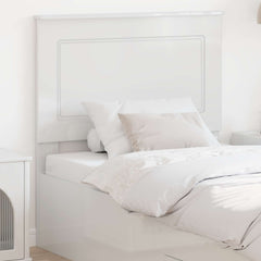 vidaXL Headboard Gloss White 100 cm Engineered Wood 1