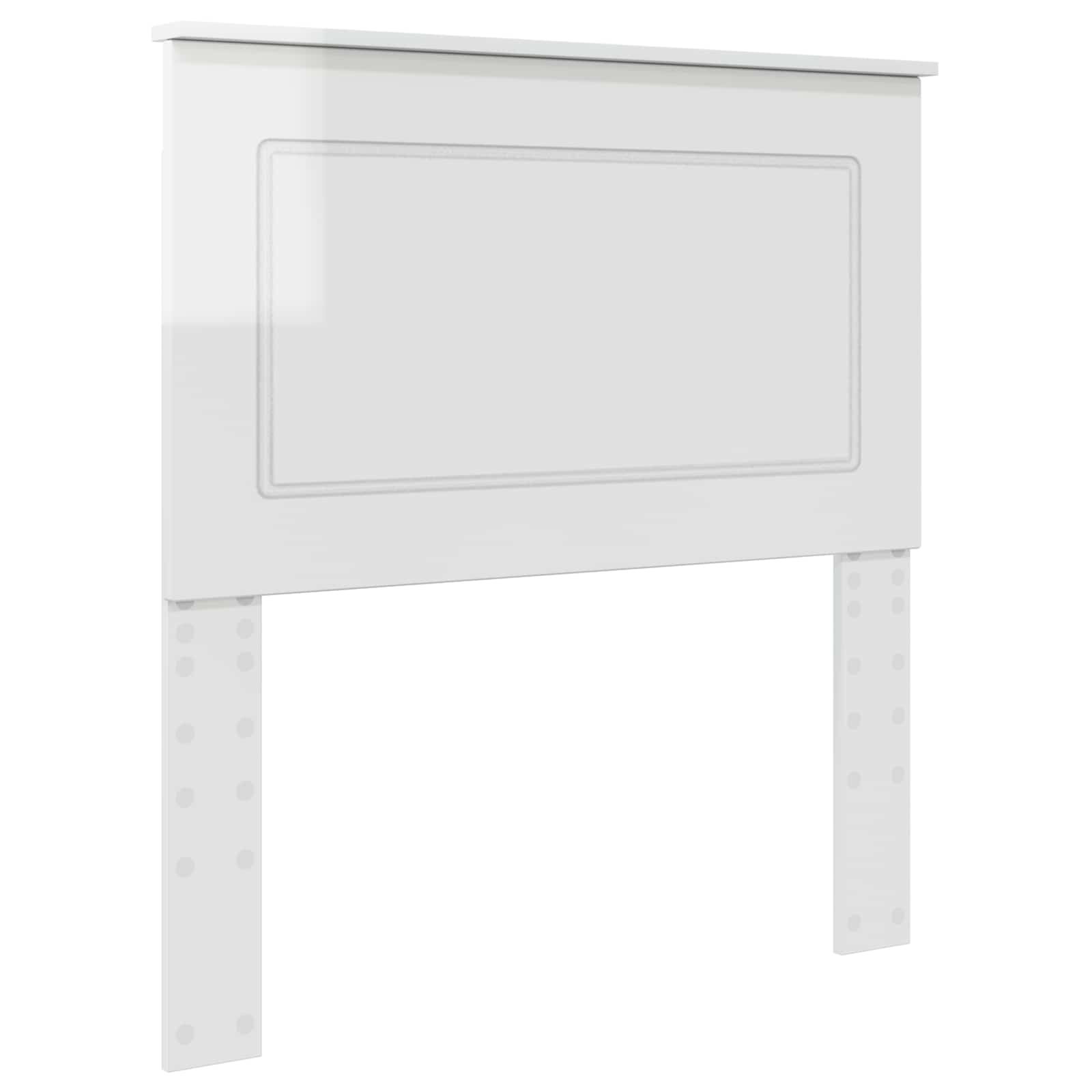 vidaXL Headboard Gloss White 100 cm Engineered Wood 2