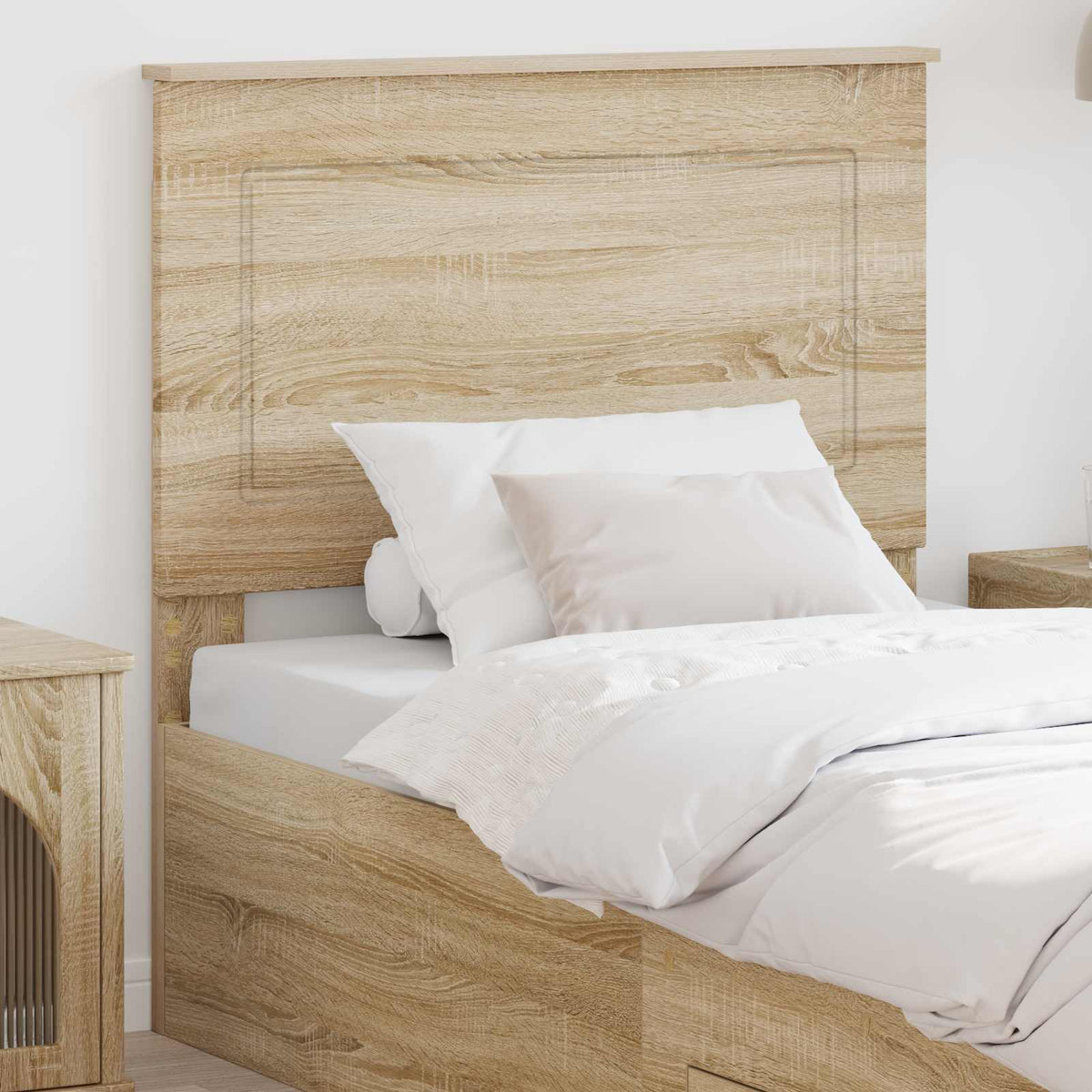 vidaXL Headboard 100 cm Engineered Wood Sonoma Oak