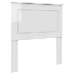 vidaXL Headboard Gloss White 100 cm Engineered Wood 2