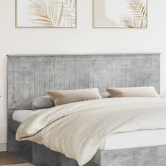 Headboard Engineered wood Concrete Grey 180 cm